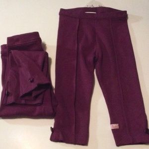 Plum Ponte Pants, Ruffle Butts